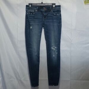 Buckle Black 27 X 30 Blue Distressed Skinny Jeans